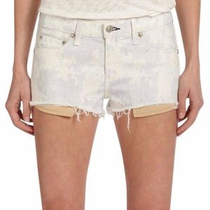 Rag & Bone Floral Kahuna Print Mila Denim Shorts